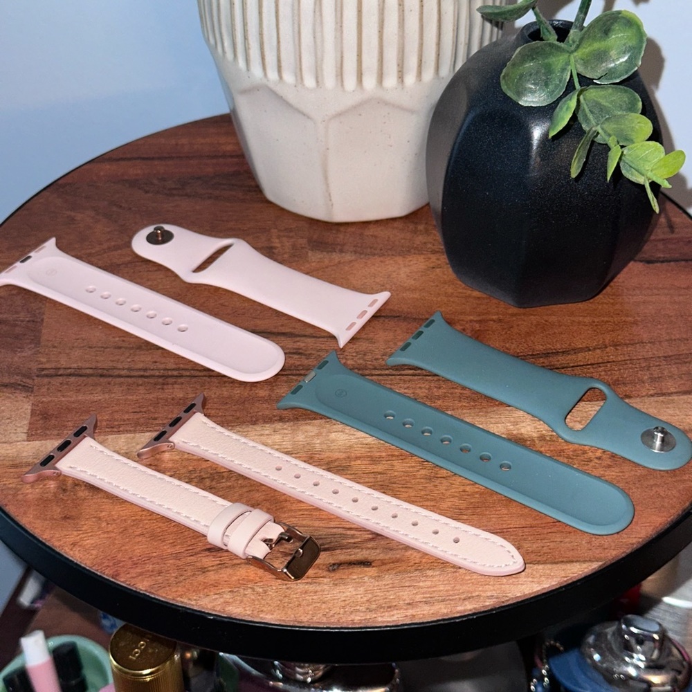 4 APPLE WATCH BANDS 38-40mm! CACTUS, PINK SANDS